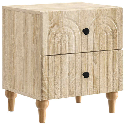 Bedside Cabinet with Drawer 2 pcs Sonoma Oak 43 x 34.5 x 48 cm