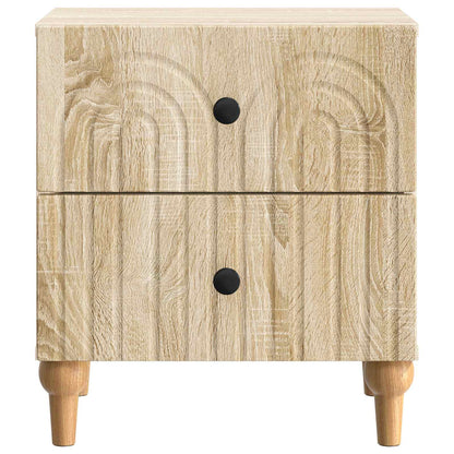 Bedside Cabinet with Drawer 2 pcs Sonoma Oak 43 x 34.5 x 48 cm