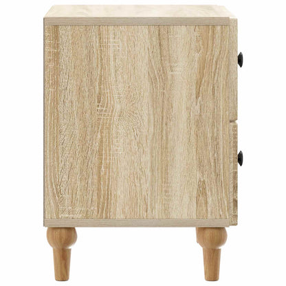Bedside Cabinet with Drawer 2 pcs Sonoma Oak 43 x 34.5 x 48 cm