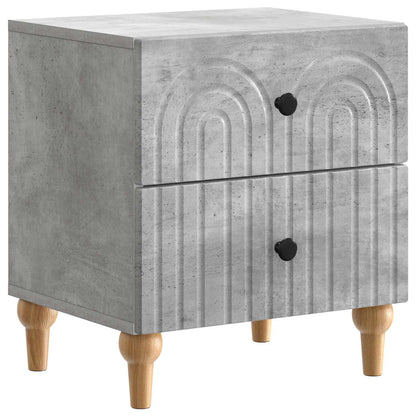 Bedside Cabinet 2 pcs Concrete Grey 43 x 34.5 x 48 cm