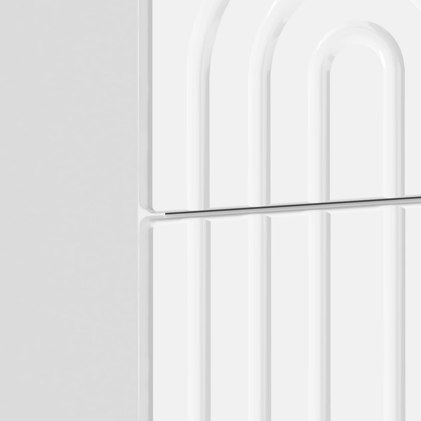 Bedside Cabinet 2 pcs High Gloss White 43 x 34.5 x 48 cm