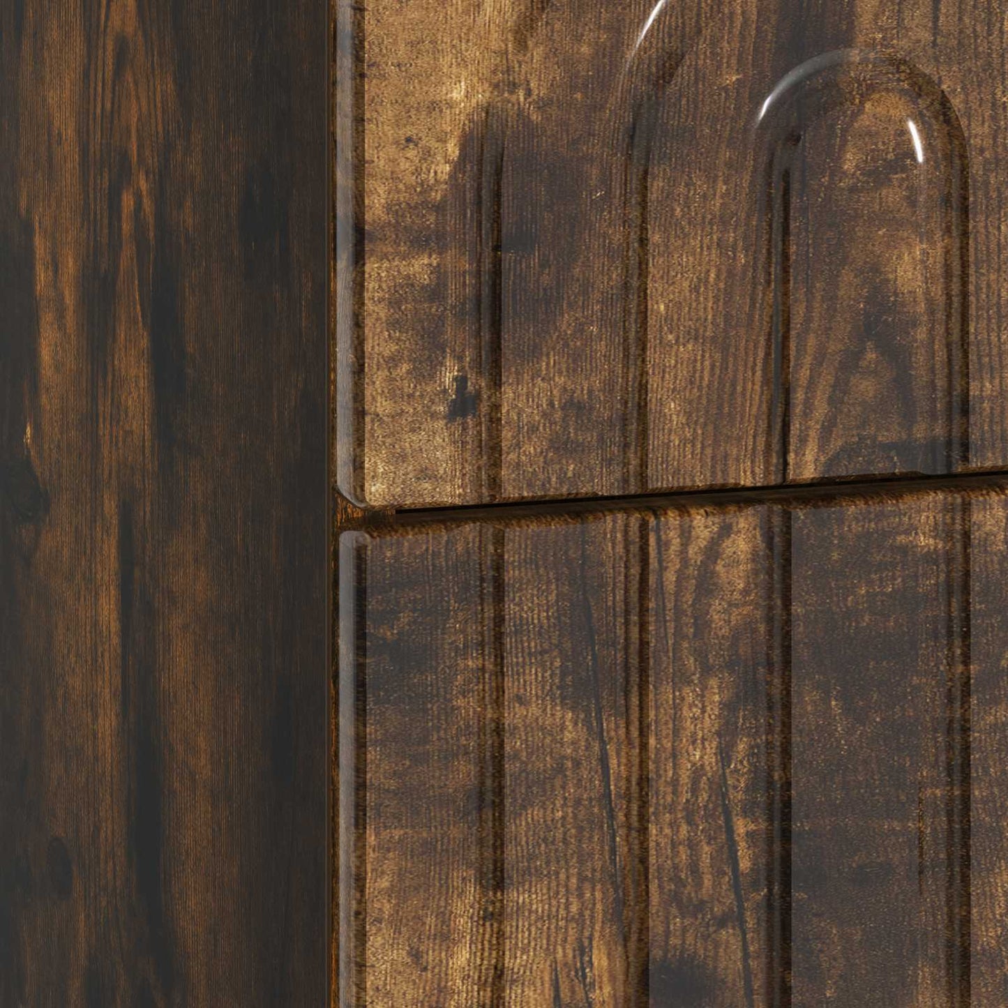Bedside Cabinet 2 pcs Smoked Oak 43 x 34.5 x 48 cm
