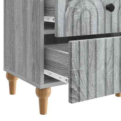 Bedside Cabinet Grey Sonoma 43 x 34.5 x 48 cm Engineered Wood