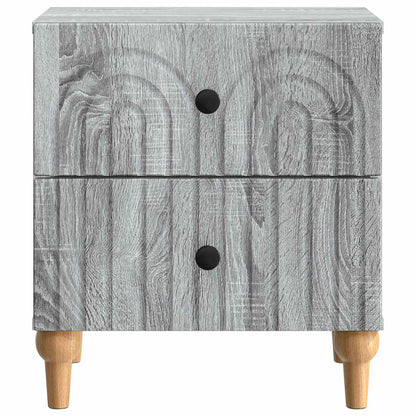 Bedside Cabinet Grey Sonoma 43 x 34.5 x 48 cm Engineered Wood