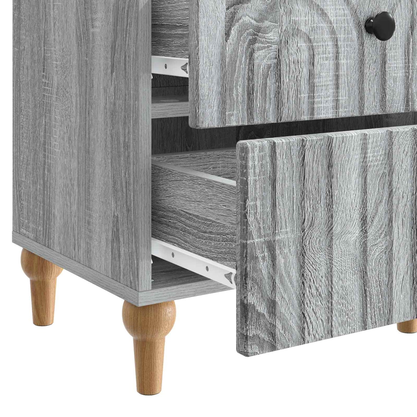 Bedside Cabinet 2 pcs Grey Sonoma 43 x 34.5 x 48 cm