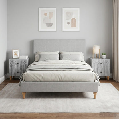 Bedside Cabinet 2 pcs Grey Sonoma 43 x 34.5 x 48 cm