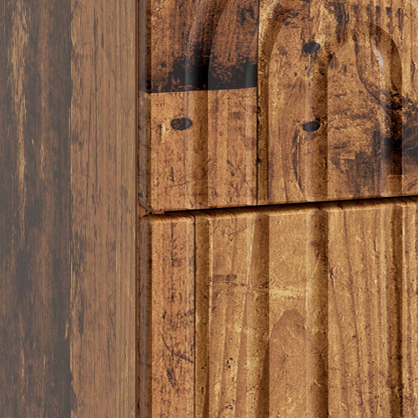 Bedside Cabinet Old Wood 43 x 34.5 x 48 cm Engineered Wood