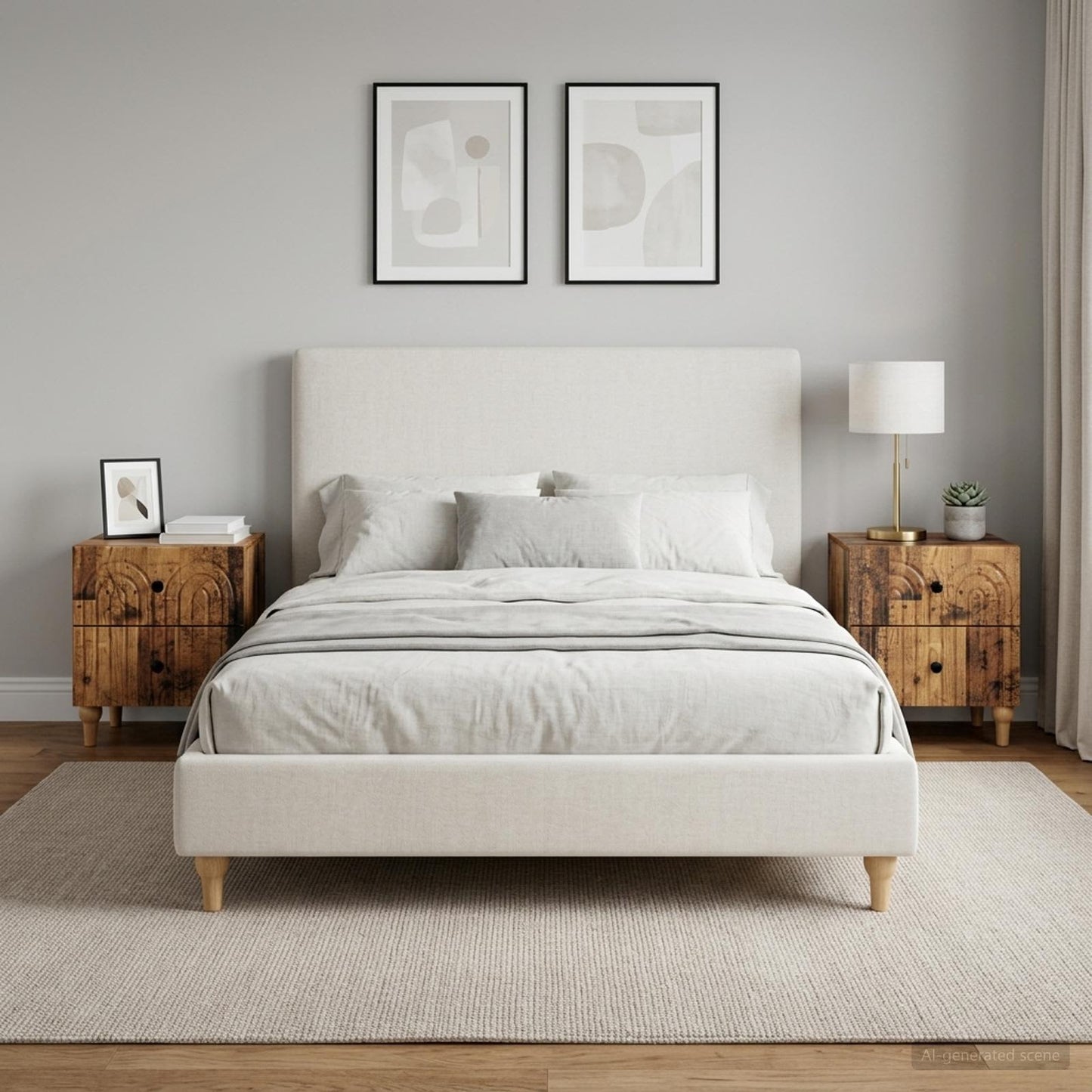 Bedside Cabinet 2 pcs Old Wood 43 x 34.5 x 48 cm