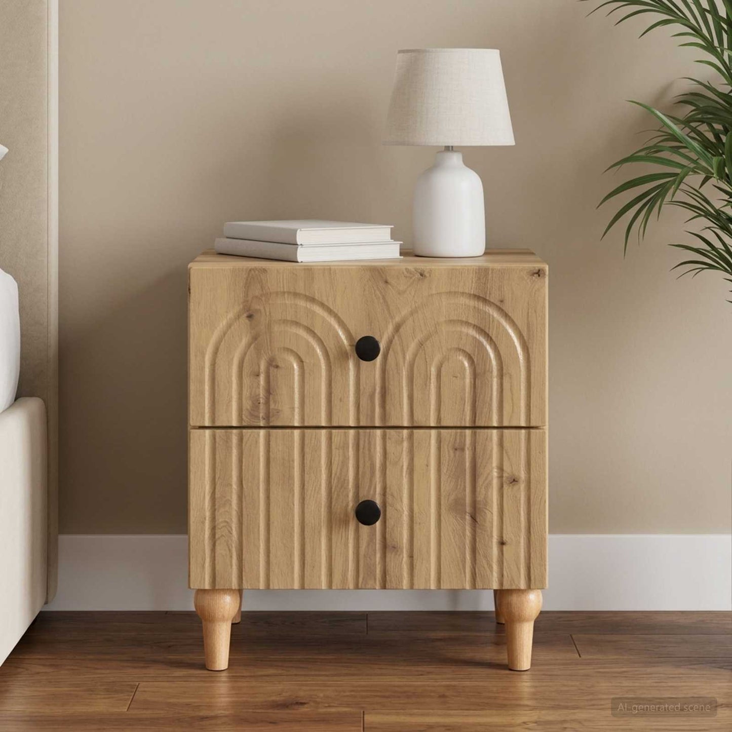 Bedside Cabinet Artisan Oak 43 x 34.5 x 48 cm Engineered Wood