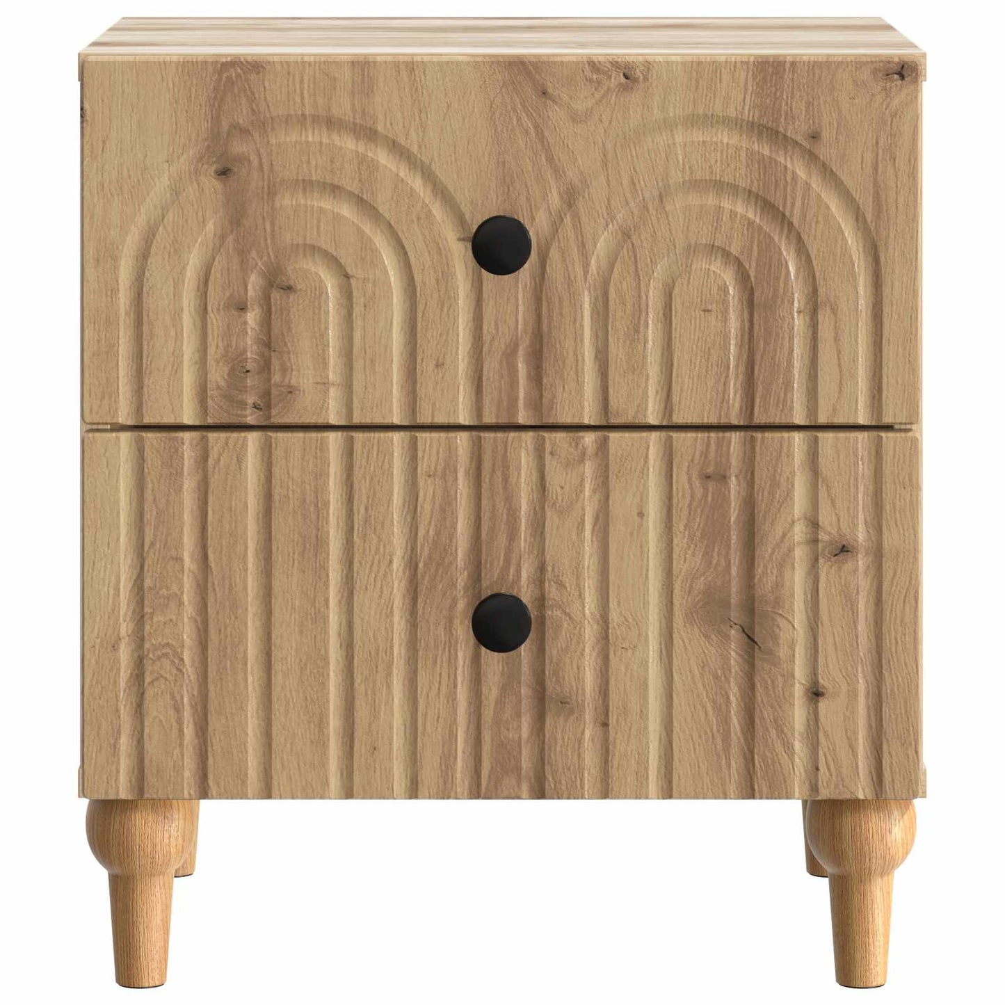 Bedside Cabinet with Drawer 2 pcs Artisan Oak 43 x 34.5 x 48 cm
