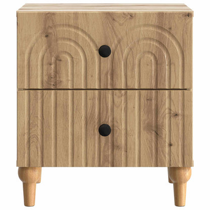 Bedside Cabinet with Drawer 2 pcs Artisan Oak 43 x 34.5 x 48 cm