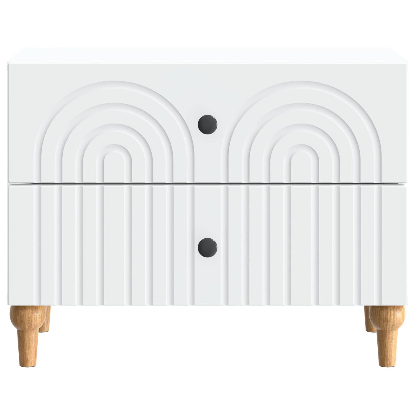Bedside Cabinet White 62 x 34.5 x 48 cm Engineered Wood