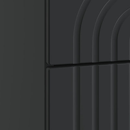Bedside Cabinet Black 62 x 34.5 x 48 cm Engineered Wood