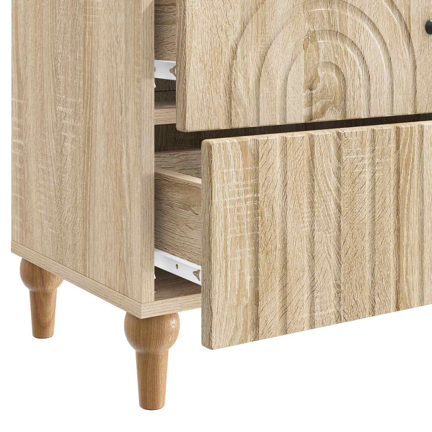 Bedside Cabinet Sonoma Oak 62 x 34.5 x 48 cm Engineered Wood