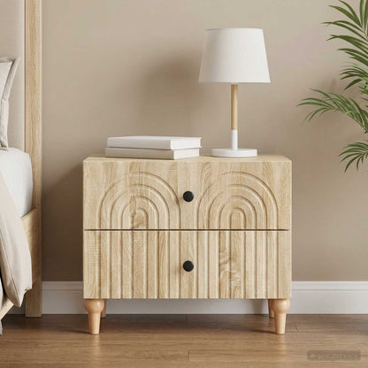 Bedside Cabinet Sonoma Oak 62 x 34.5 x 48 cm Engineered Wood