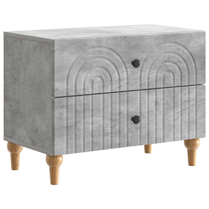 Bedside Cabinet Concrete Grey 62 x 34.5 x 48 cm Engineered Wood