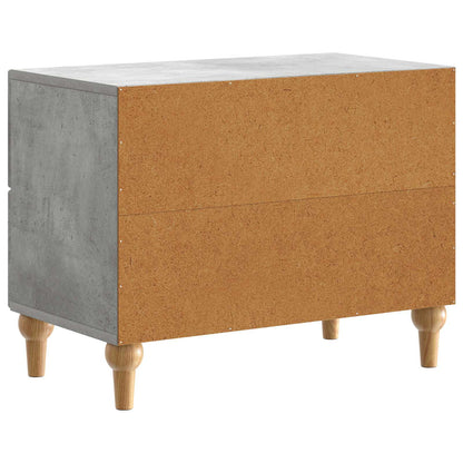 Bedside Cabinet Concrete Grey 62 x 34.5 x 48 cm Engineered Wood