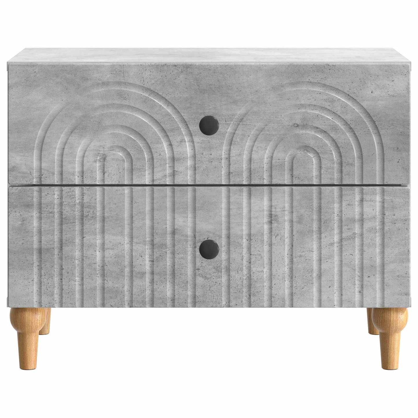Bedside Cabinet Concrete Grey 62 x 34.5 x 48 cm Engineered Wood