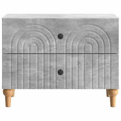Bedside Cabinet Concrete Grey 62 x 34.5 x 48 cm Engineered Wood