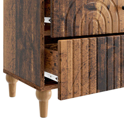 Bedside Cabinet Old Wood 62 x 34.5 x 48 cm Engineered Wood