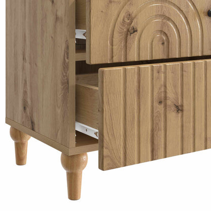 Bedside Cabinet Artisan Oak 62 x 34.5 x 48 cm Engineered Wood