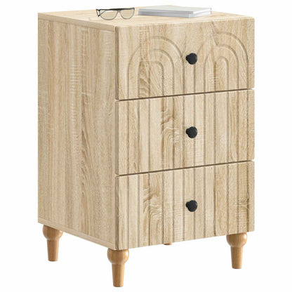 Bedside Cabinet Sonoma Oak 43x 41 x 66.5 cm Engineered Wood