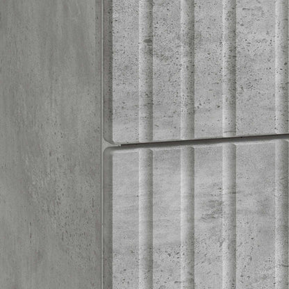 Bedside Cabinet Concrete Grey 43x 41 x 66.5 cm Engineered Wood