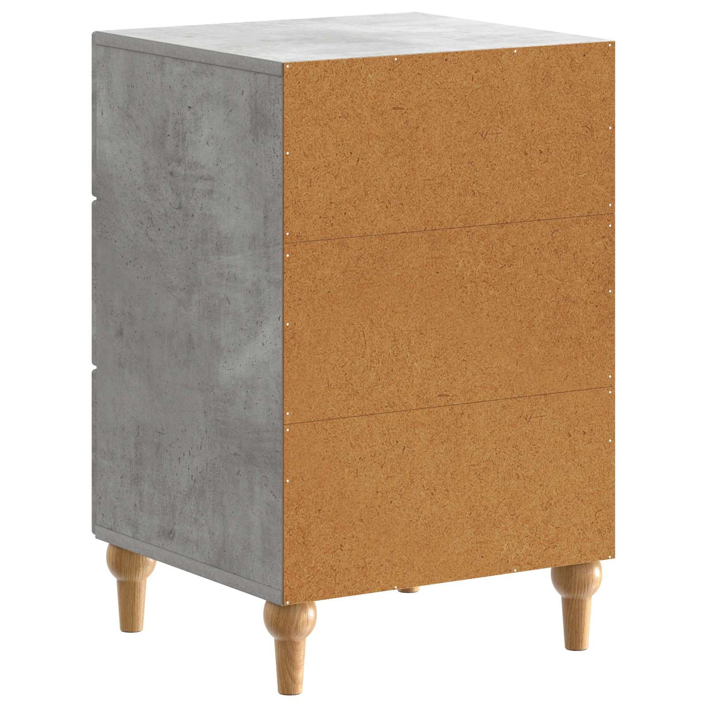 Bedside Cabinet Concrete Grey 43x 41 x 66.5 cm Engineered Wood