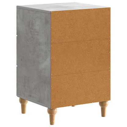 Bedside Cabinet Concrete Grey 43x 41 x 66.5 cm Engineered Wood