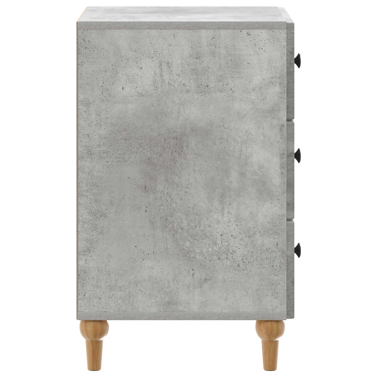 Bedside Cabinet Concrete Grey 43x 41 x 66.5 cm Engineered Wood