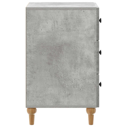 Bedside Cabinet Concrete Grey 43x 41 x 66.5 cm Engineered Wood