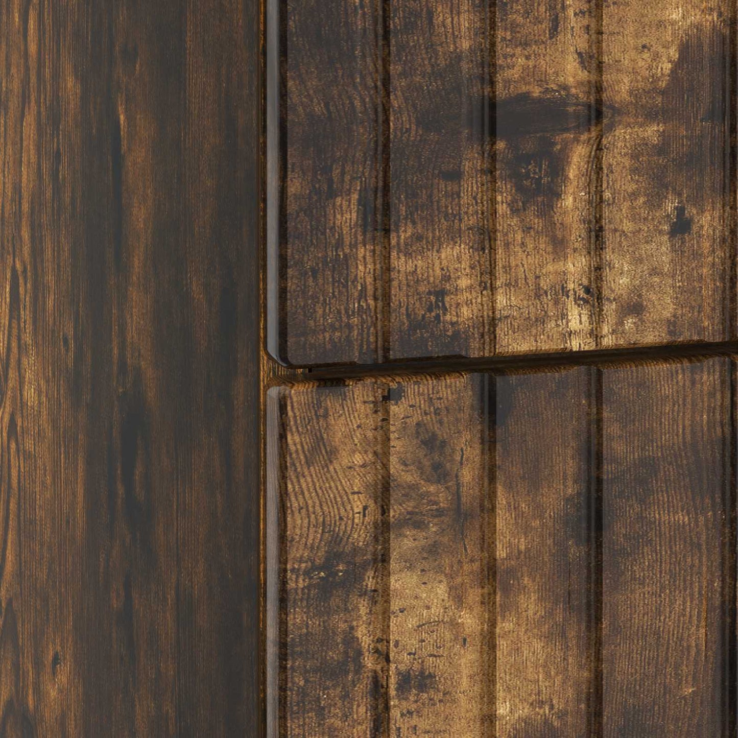 Bedside Cabinet Smoked Oak 43x 41 x 66.5 cm Engineered Wood