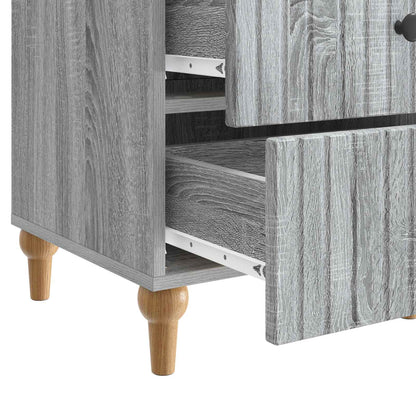 Bedside Cabinet Grey Sonoma 43x 41 x 66.5 cm Engineered Wood