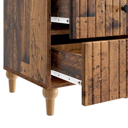 Bedside Cabinet Old Wood 43x 41 x 66.5 cm Engineered Wood