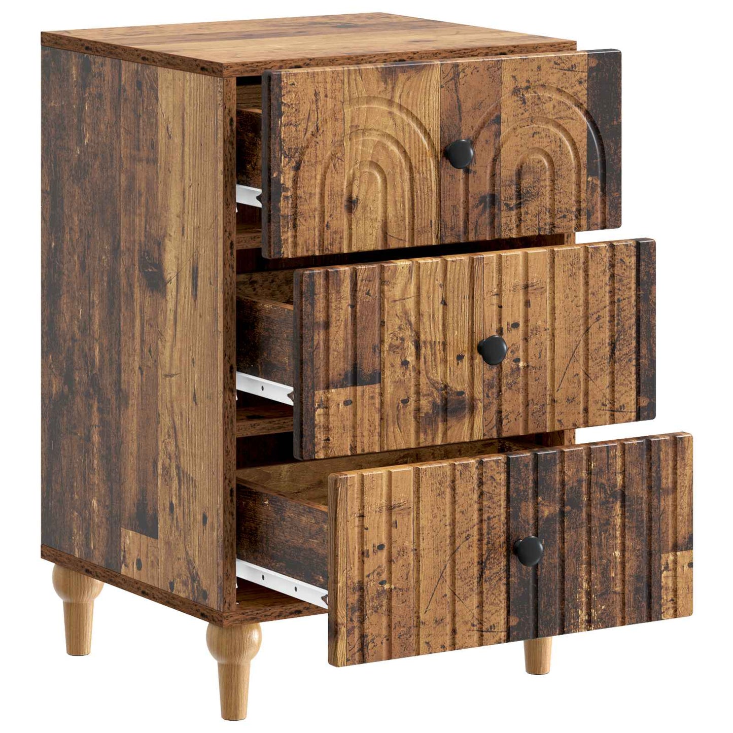 Bedside Cabinet Old Wood 43x 41 x 66.5 cm Engineered Wood