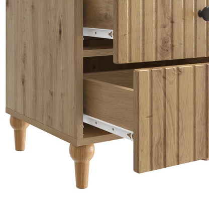 Bedside Cabinet Artisan Oak 43x 41 x 66.5 cm Engineered Wood