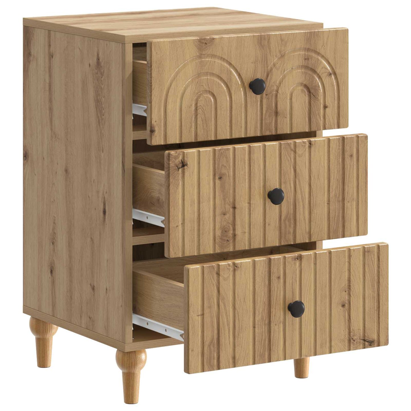 Bedside Cabinet Artisan Oak 43x 41 x 66.5 cm Engineered Wood