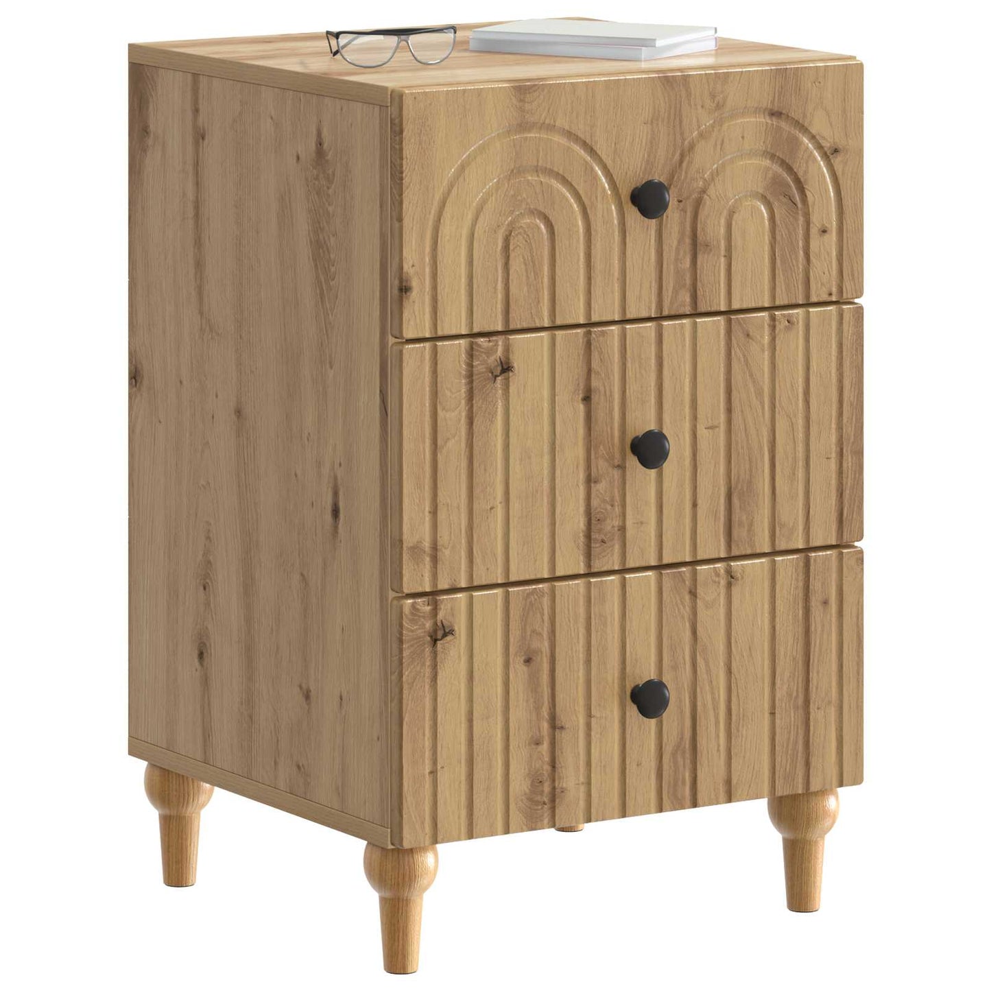 Bedside Cabinet Artisan Oak 43x 41 x 66.5 cm Engineered Wood
