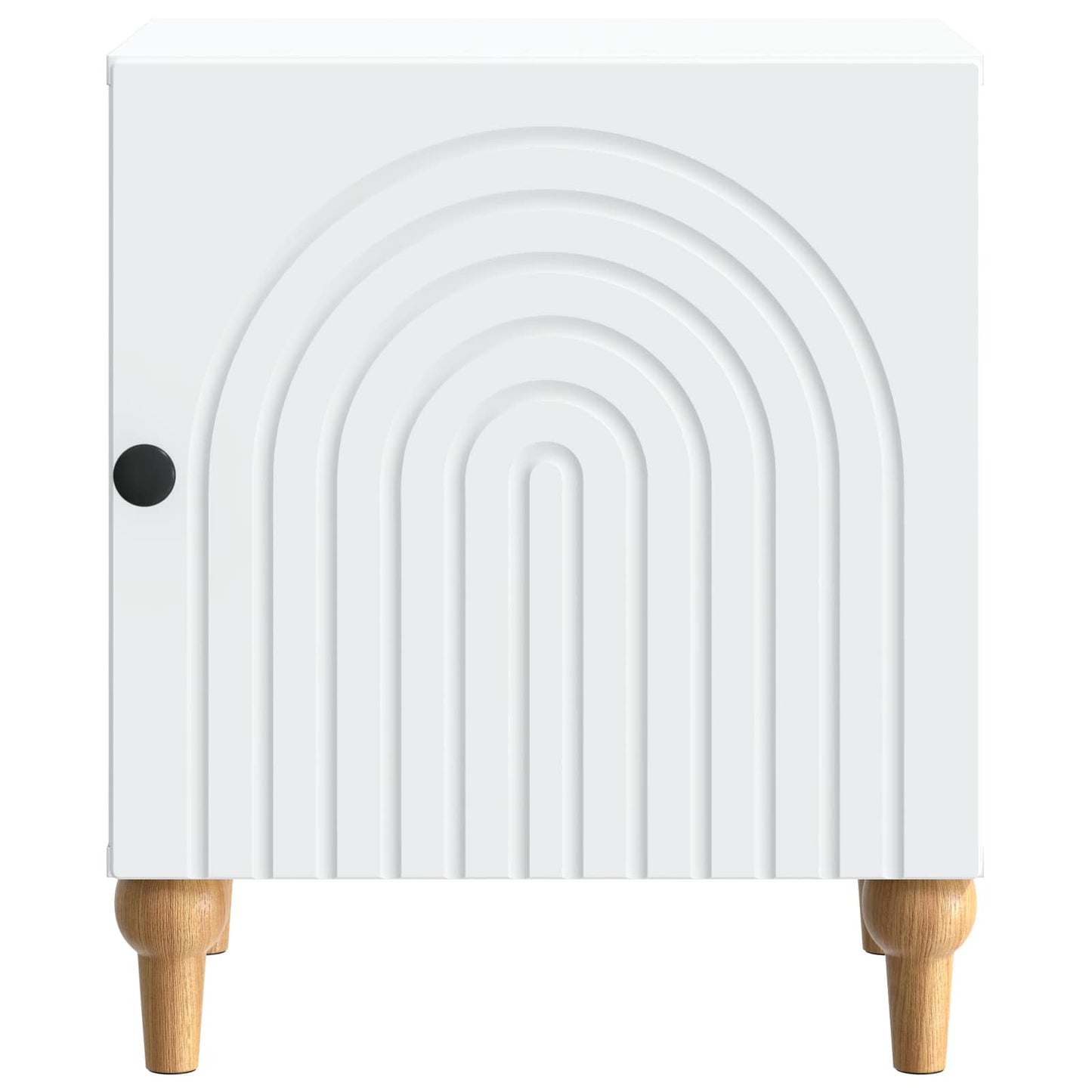 Bedside Cabinet White 43 x 34.5 x 50 cm Engineered Wood