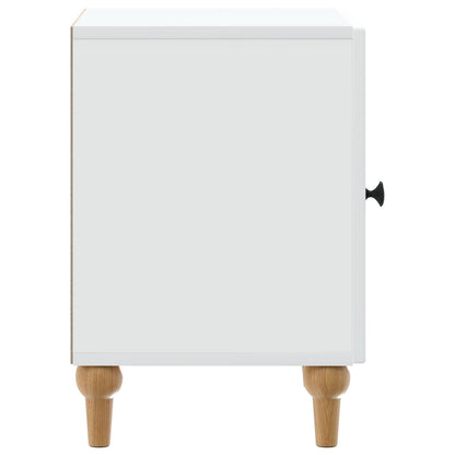 Bedside Cabinet White 43 x 34.5 x 50 cm Engineered Wood