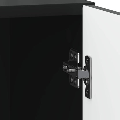 Bedside Cabinet Black 43 x 34.5 x 50 cm Engineered Wood