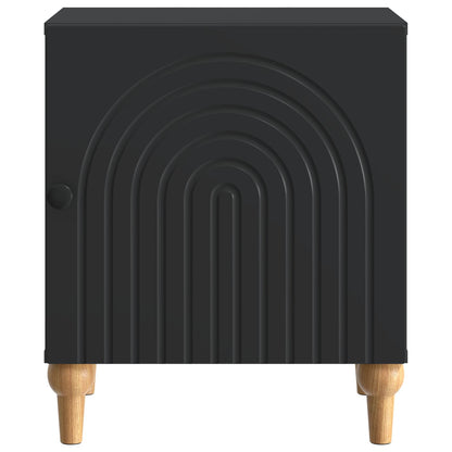 Bedside Cabinet 2 pcs Black 43 x 34.5 x 50 cm Engineered Wood