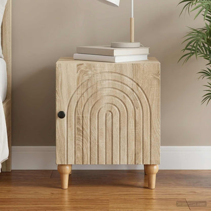 Bedside Cabinet Sonoma Oak 43 x 34.5 x 50 cm Engineered Wood