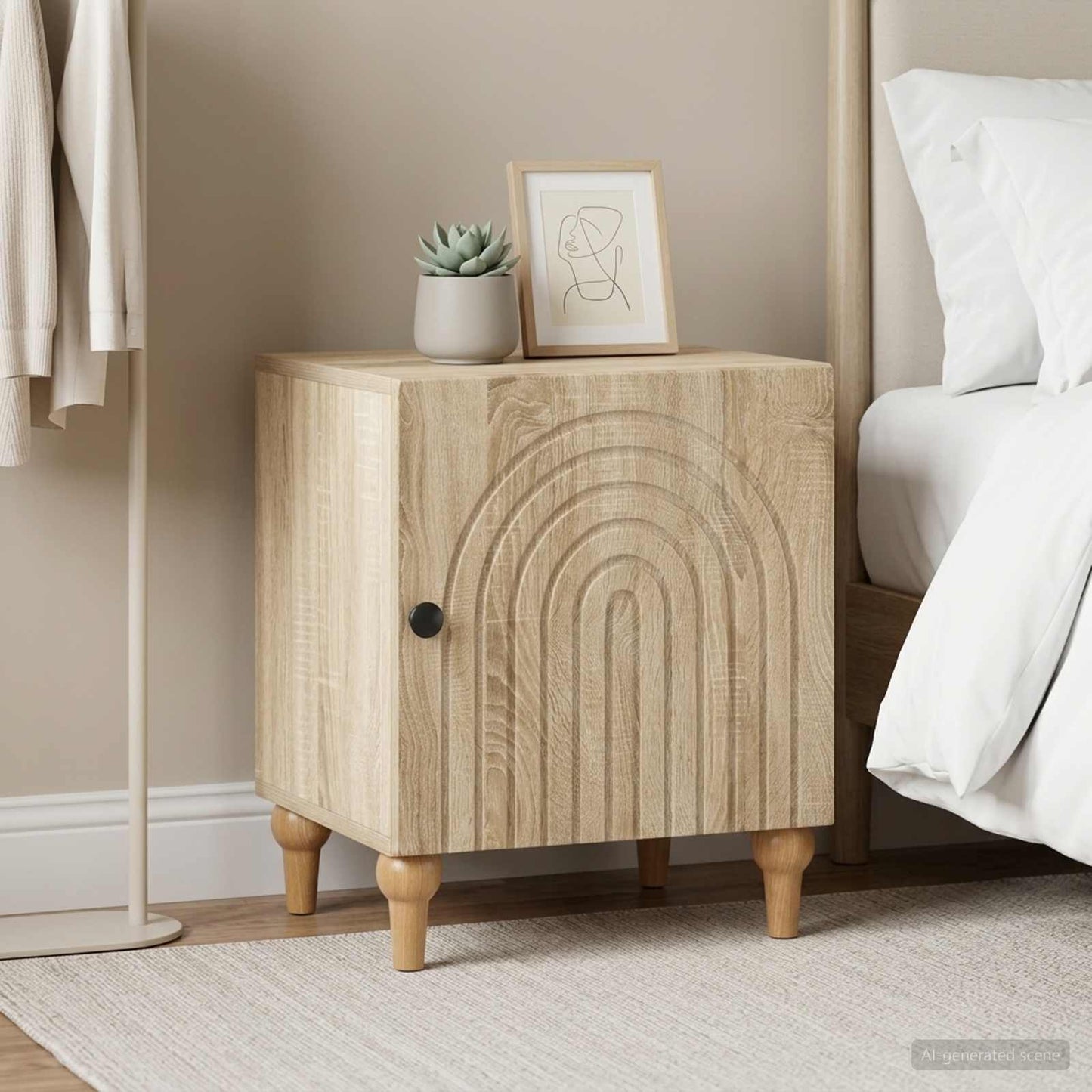 Bedside Cabinet 2 pcs Sonoma Oak 43 x 34.5 x 50 cm