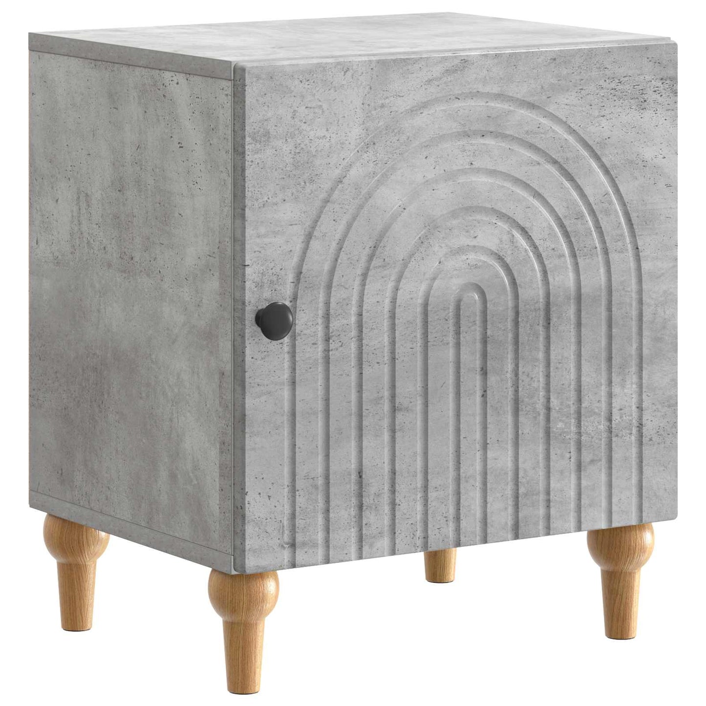 Bedside Cabinet Concrete Grey 43 x 34.5 x 50 cm Engineered Wood