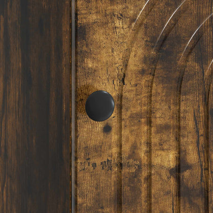 Bedside Cabinet Smoked Oak 43 x 34.5 x 50 cm Engineered Wood