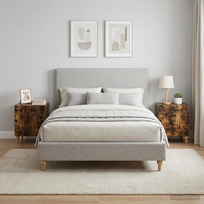 Bedside Cabinet 2 pcs Smoked Oak 43 x 34.5 x 50 cm
