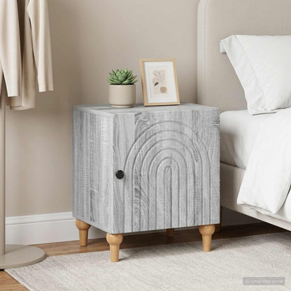 Bedside Cabinet 2 pcs Grey Sonoma 43 x 34.5 x 50 cm