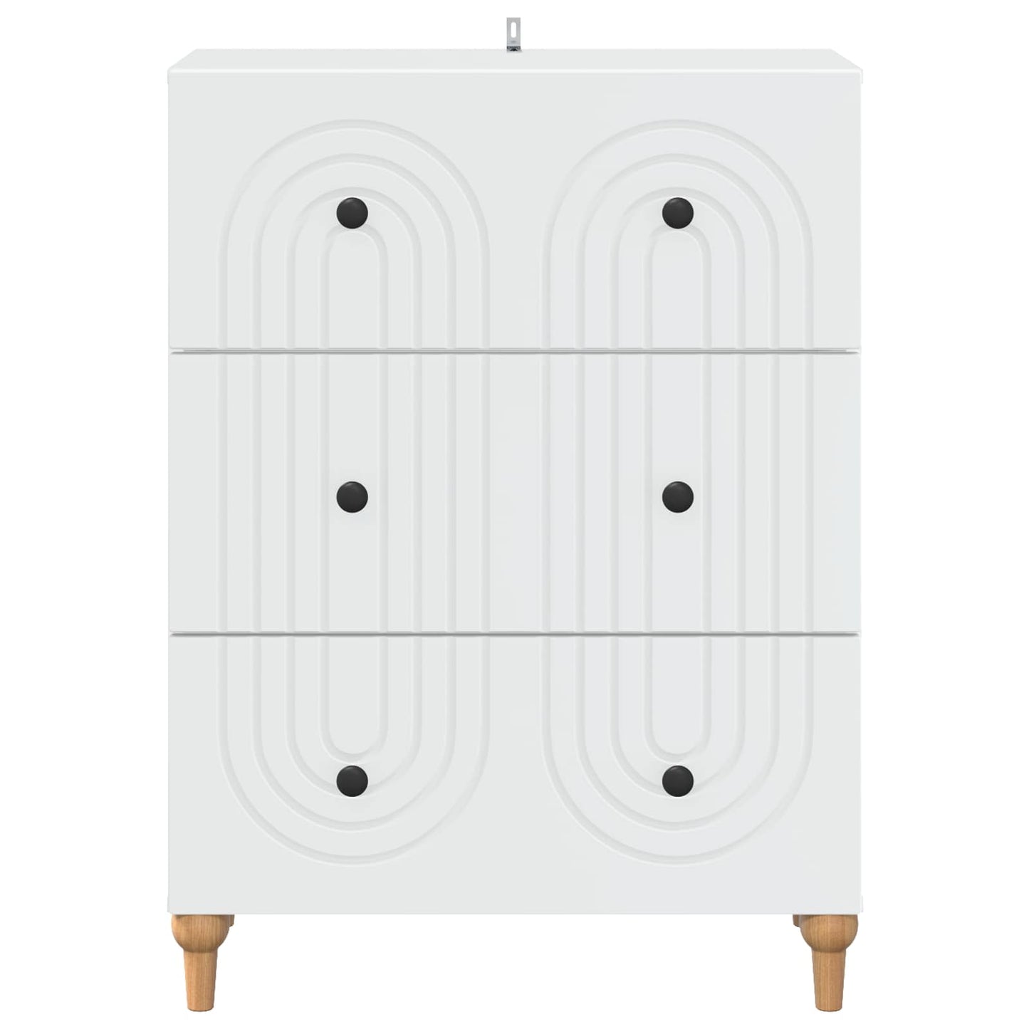 Drawer Cabinet White 66 x 34.5 x 90 cm Engineered Wood