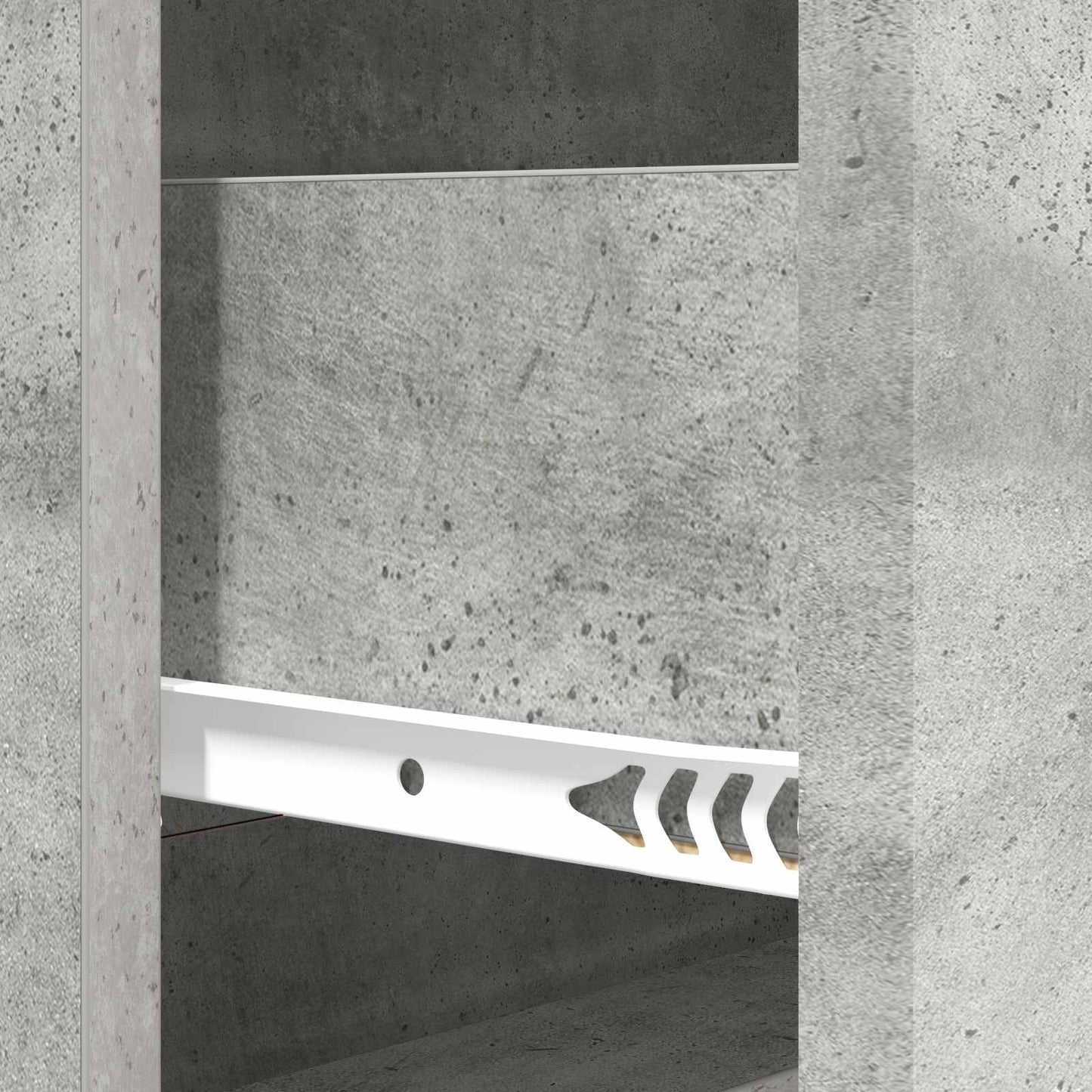 Drawer Cabinet Concrete Grey 66 x 34.5 x 90 cm Engineered Wood